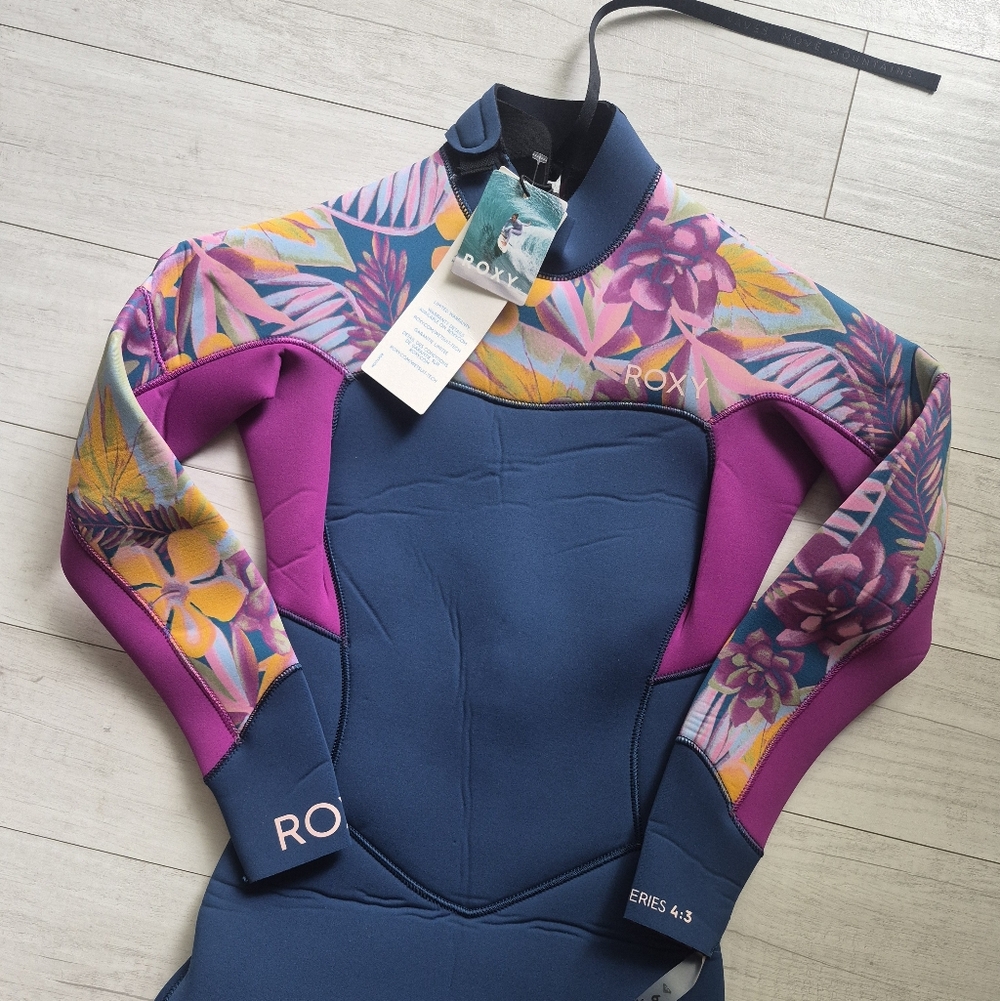 ROXY NEW 4/3 Swell Series GBS Back Zip Surf Wetsuit - Picture 5 of 14